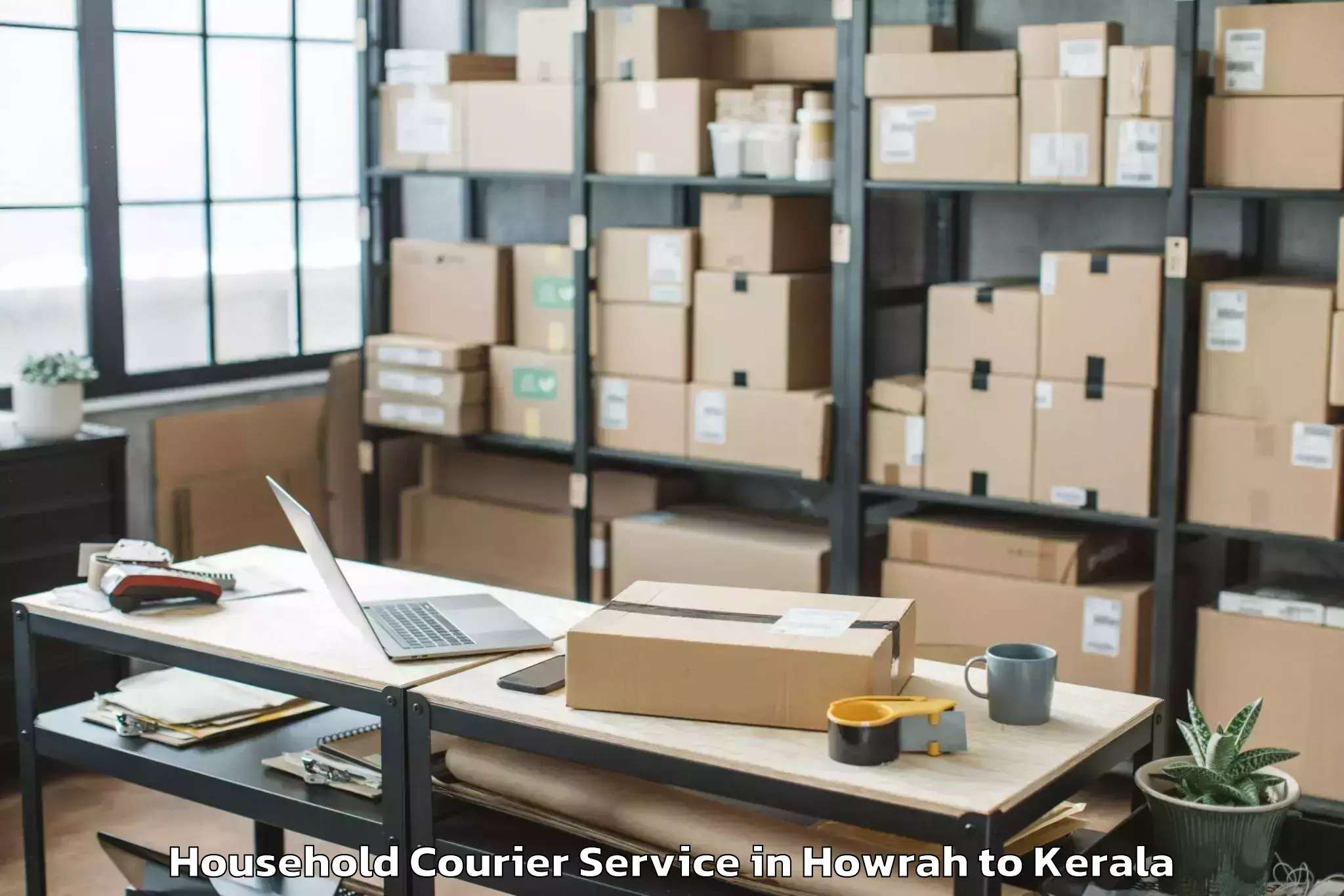 Top Howrah to Malappuram Household Courier Available